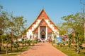 View at the Wihan Phra Mongkhon Bophit temple in Ayutthaya - Thailand