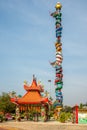 View at the Wihan Phra Phothisat Kuan Im Sanctuary at Kwai river bank - Thailand Royalty Free Stock Photo