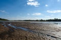 View on wild Vistula riverside in Jozefow near Warsaw in Poland.