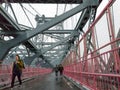 View of the Williamsburg Bridge from Brooklyn, New York Royalty Free Stock Photo