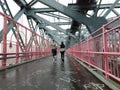 View of the Williamsburg Bridge from Brooklyn, New York Royalty Free Stock Photo