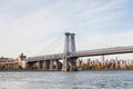A View of Williamsburg Bridge in New York City Royalty Free Stock Photo
