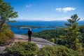 View of Willsboro bay from the sumit of Rattlesnake mountain