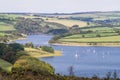 The view of Wimbleball Lake from Haddon Hill Royalty Free Stock Photo