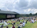 A view of the Wimbledon Tennis Championships