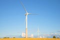 View of the wind generators. Estonia Royalty Free Stock Photo