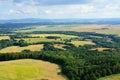 View from wind power plants in Czech republic Royalty Free Stock Photo