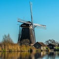 View of windmills in The Netherlands Royalty Free Stock Photo