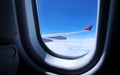 View from the window airplane Royalty Free Stock Photo