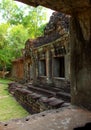 View through a window at Angkor Wat in Cambodia Royalty Free Stock Photo