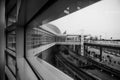 View from a window in Chicago O`Hare Airport Royalty Free Stock Photo