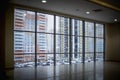 View from the window of high-rise buildings from the shopping center June