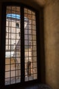 View from Window inside Ducal Palace in Mantua -Italy Royalty Free Stock Photo