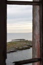 view from the window of the lighthouse Royalty Free Stock Photo