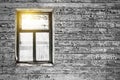 View from the Window of the Old Abandoned House Royalty Free Stock Photo