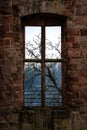 View From A Window Of A Ruin Royalty Free Stock Photo