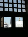 View from a window of Santa Sofia Mosque Istanbul Turkey Royalty Free Stock Photo