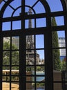 View from the window to the Eiffel Tower, Hotel Paris, Las Vegas Royalty Free Stock Photo
