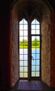 View of Leeds Castle window Kent United Kingdom Royalty Free Stock Photo