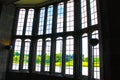 View of Leeds Castle window Kent United Kingdom Royalty Free Stock Photo