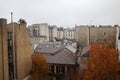 The view from the window in typical district of Paris, France