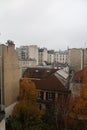 The view from the window in typical district of Paris, France