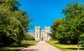 View of Windsor Castle from the Long Walk, England Royalty Free Stock Photo