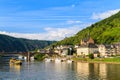 View of the wine town Cochem at the Moselle