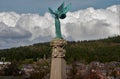 Winged Statue at Penrith - Landmarks in Penrith, Cumbria.