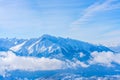 Winter landscape with snow covered Alps in Seefeld, Austria Royalty Free Stock Photo