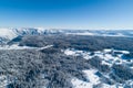 view of winter nature near the town of Zabljak