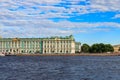 View of Winter Palace and the Neva river in St. Petersburg, Russia Royalty Free Stock Photo