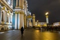 View of the Winter Palace and Palace Square in St. Petersburg Royalty Free Stock Photo