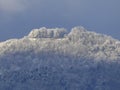 View in winter to the emperor hill Hohenstaufen Royalty Free Stock Photo