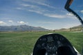 View from withing glider cockpit