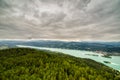 View of WoertherSee lake in Austria Royalty Free Stock Photo