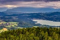 View of WoertherSee lake in Austria Royalty Free Stock Photo