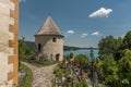 View of the Woerthersee from the parish church of Maria Woerth Royalty Free Stock Photo