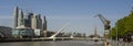 View of the Women`s Bridge in the city of Buenos Aires