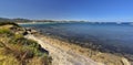 View of the wonderful beach of Nora, Sardinia Royalty Free Stock Photo
