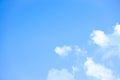 View of wonderful bue sky and clouds background with copy space for wallpaper or banner Royalty Free Stock Photo