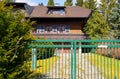 View of wood house Bad Wildbad Schwarzwald germany