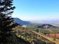 View of a wooded valley