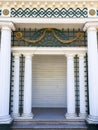 View of wooden alcove