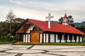 Wooden church at Oxapampa city in Peru