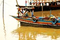 A wooden fishing boat nose at Brahmaputra Rive Assam India