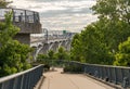 View of Woodrow Wilson bridge on Capital Beltway Royalty Free Stock Photo