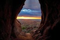 View of the world from a cave Konyr Aule.