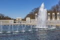 World War Two Memorial detail and Lincoln Memorial, Washington D.C