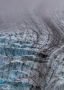 Worthington Glacier crevices Royalty Free Stock Photo